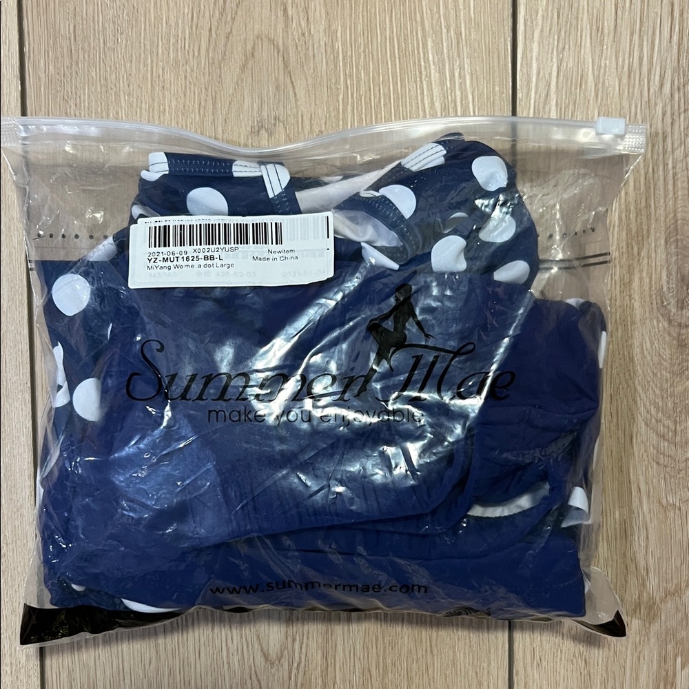 Summer Mae - Navy and White Polka Dot Swim Set - Picture 11 of 11